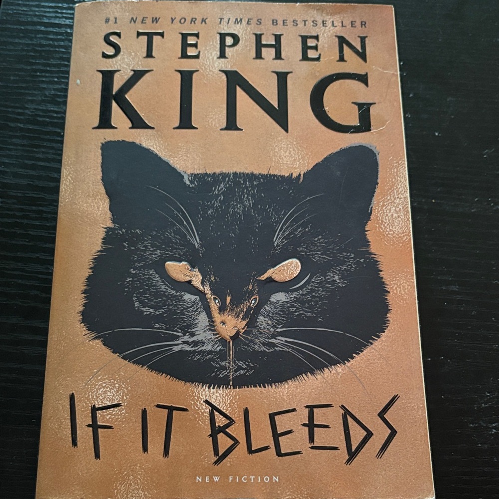 Stephen King 'If It Bleeds' Book - Black and Tan